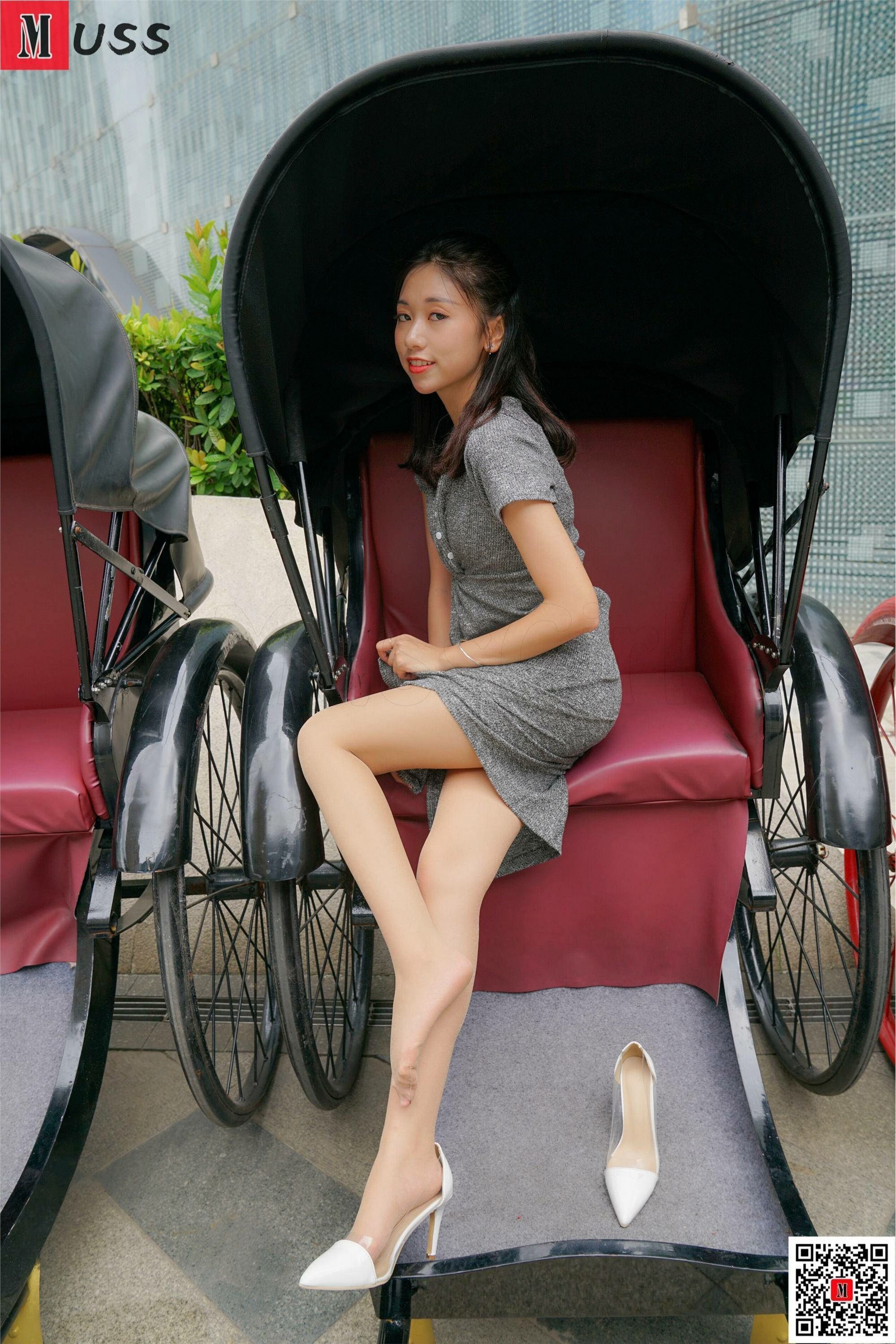 MussGirl慕丝女郎  NO.181 灰色连衣裙肉丝